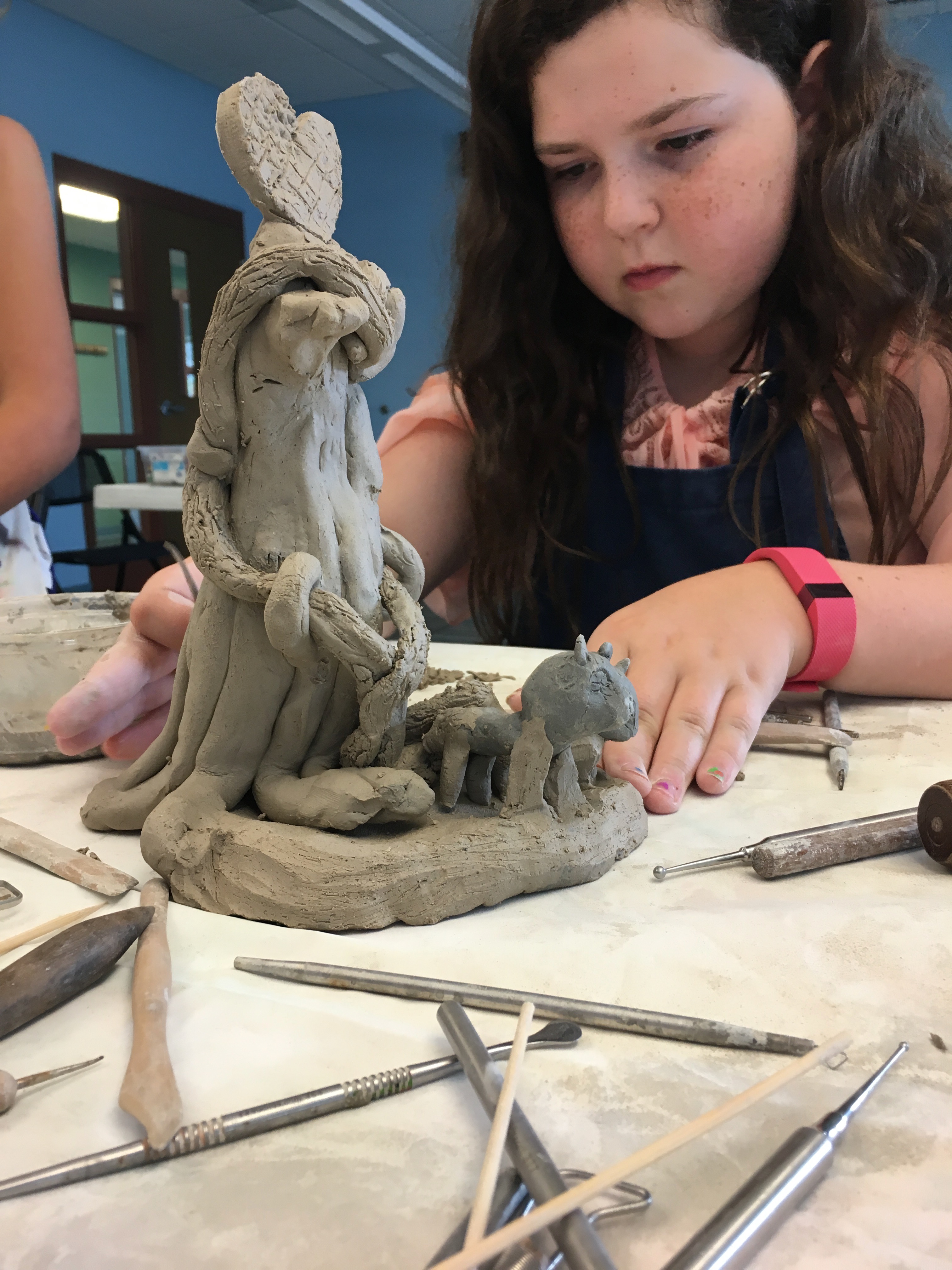 Kid Smushed Clay Process Art - Homegrown Friends