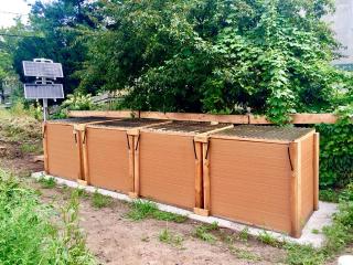 New Haven Land Trust's Aerated Static Pile Compost System