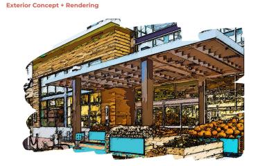 Conceptual image of store exterior
