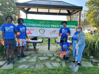 Tree Planting at Bailey Park with Greening of Detroit