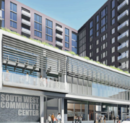 Rendering of the SWDC Community Center