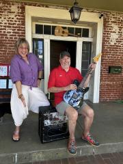 stellar local musicians donating a guitar & amp donation