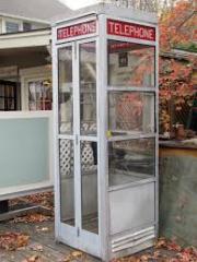 A frestanding phone booth is what we hope to utilize.