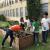 Students help with planting at Slow Food NYC's Ujima Garden
