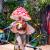 Dancer dressed as a mushroom